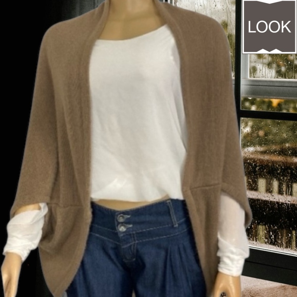 LOOK by M Knit Cocoon Blanket Shrug Shawl